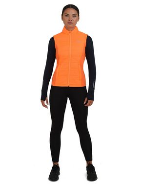 TCA Kurzjacke TCA Damen Excel Runner Laufweste mit Taschen - Orange