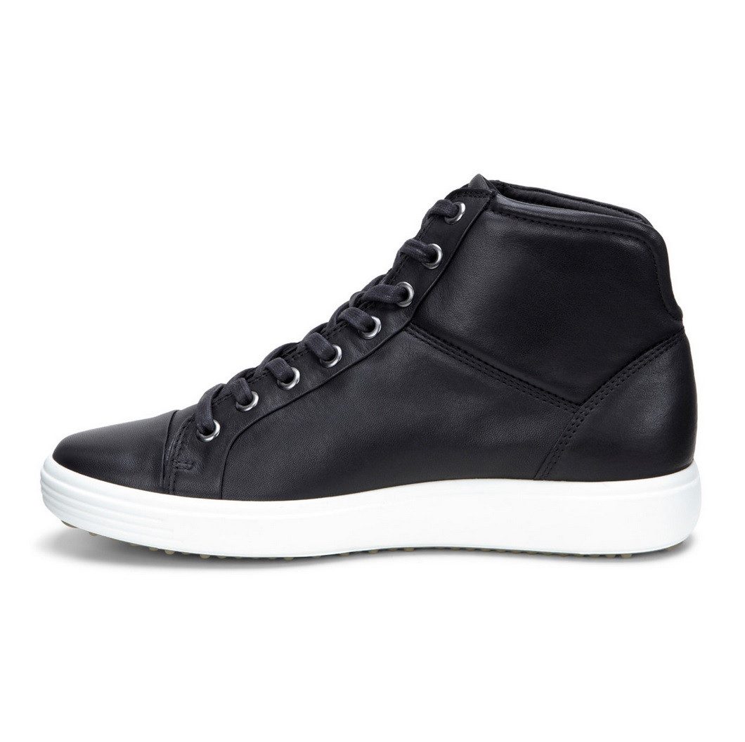 Ecco Soft 7 High (leichte und flexible Sohle) schwarz Damen Sneaker günstig online kaufen
