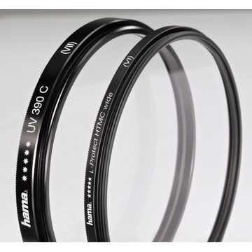 Hama Protect-Filter HTMC 58mm Slim Wide Objektivzubehör (Schutz-Filter Farbneutral, für klare scharfe Aufnahmen, HTMC Vergütung)