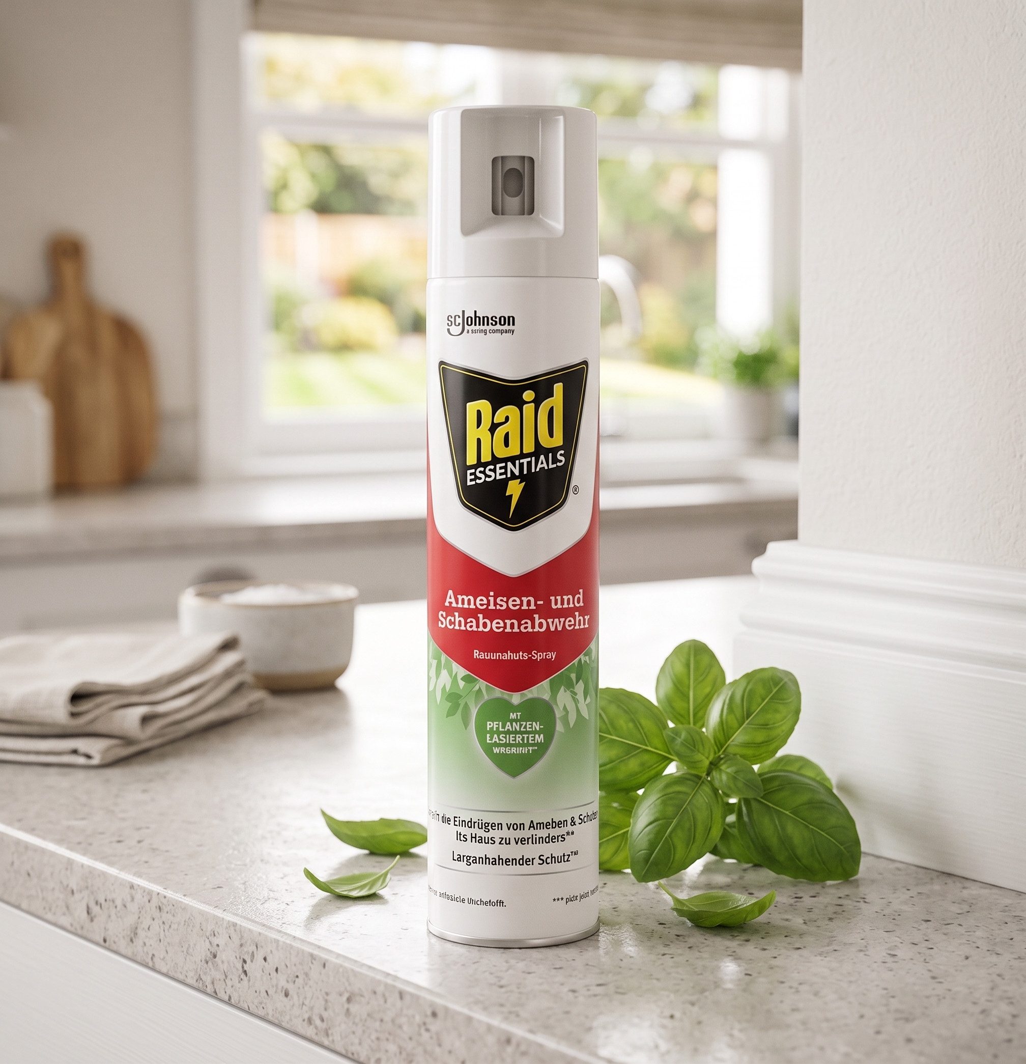 Raid Insektenspray Essentials Ameisen- und Schabenabwehr Raumschutz-Spray