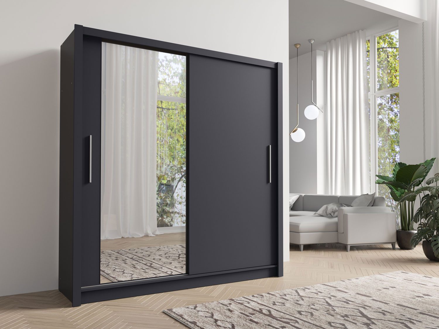 Feldmann-Wohnen Schiebetürenschrank Baku (2 Türen, 2 günstig online kaufen