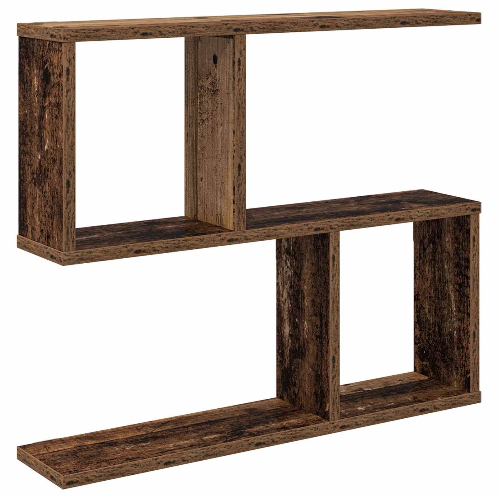 vidaXL Regal Wandregal Altholz 60 x 12 x 50,5 cm Holzwerkstoff, 1-tlg.