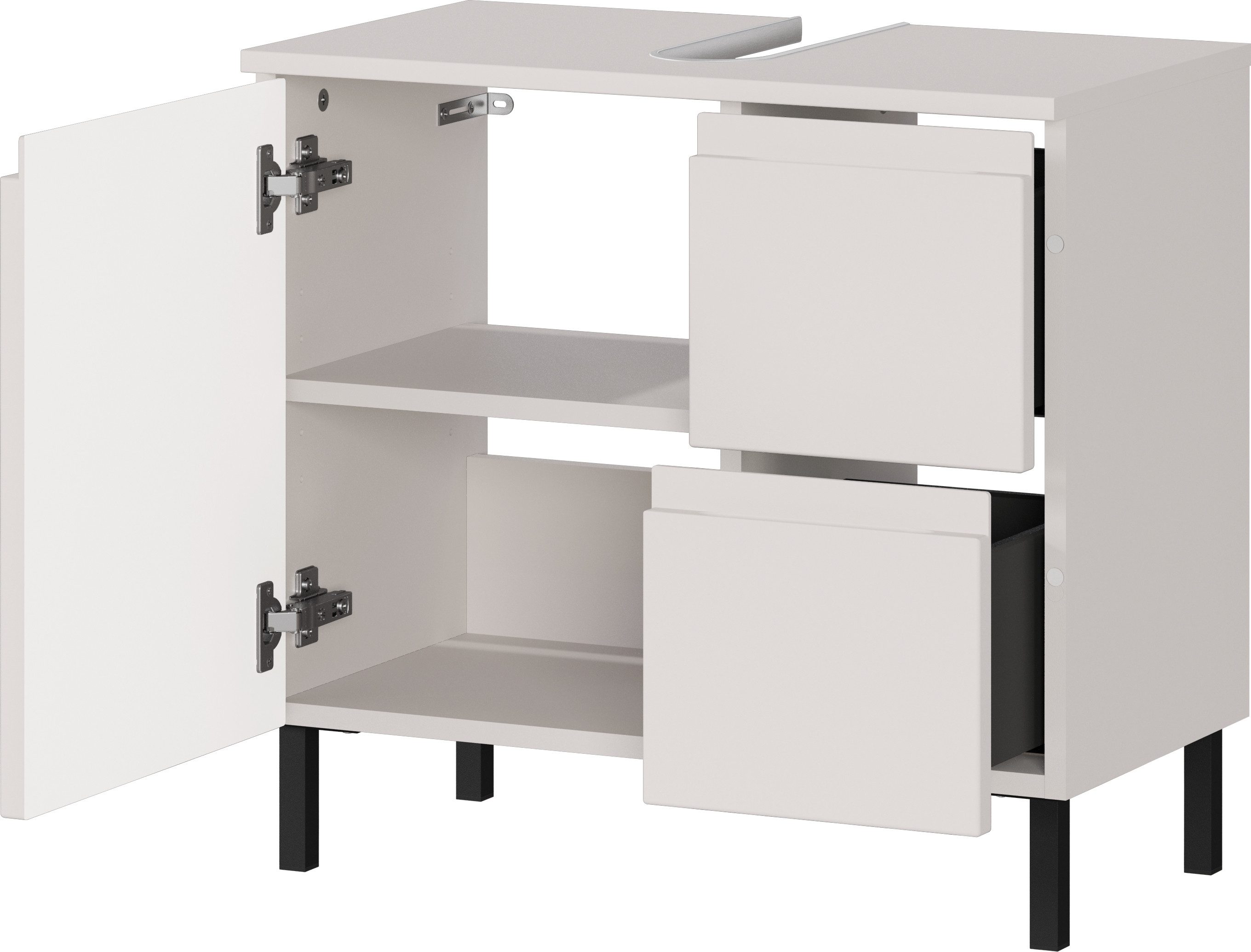 GERMANIA Waschbeckenunterschrank Scantic (1-St) mit Siphonausschnitt – Bild 5 von 5