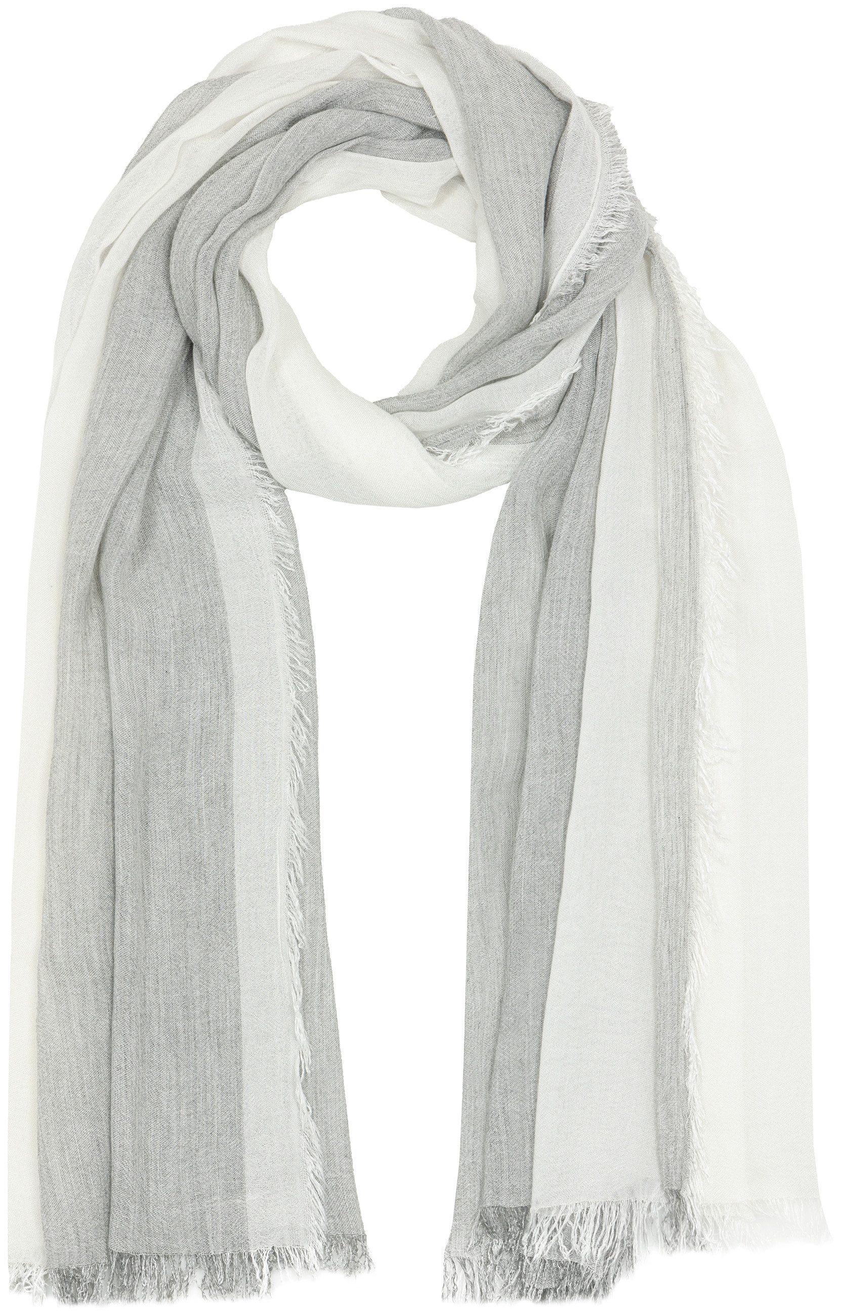 Modeschal SC530 Damen Sommer Schal aus weicher Bambusfaser unifarben