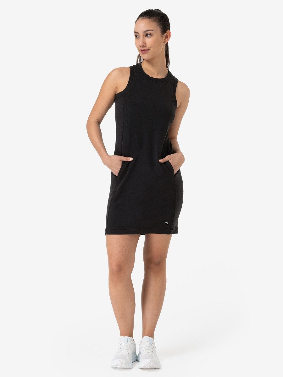SUPER.NATURAL Sweatkleid kurz, Damen, atmungsaktiv, Merino AROUNDTHEWORLD casual