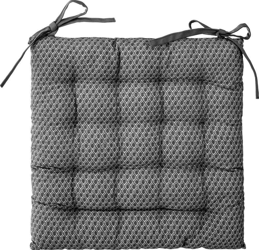 Atmosphera Créateur d'intérieur Stuhlkissen Sitzkissen Otto, 38 x 38 cm, Blau - Atmosphera