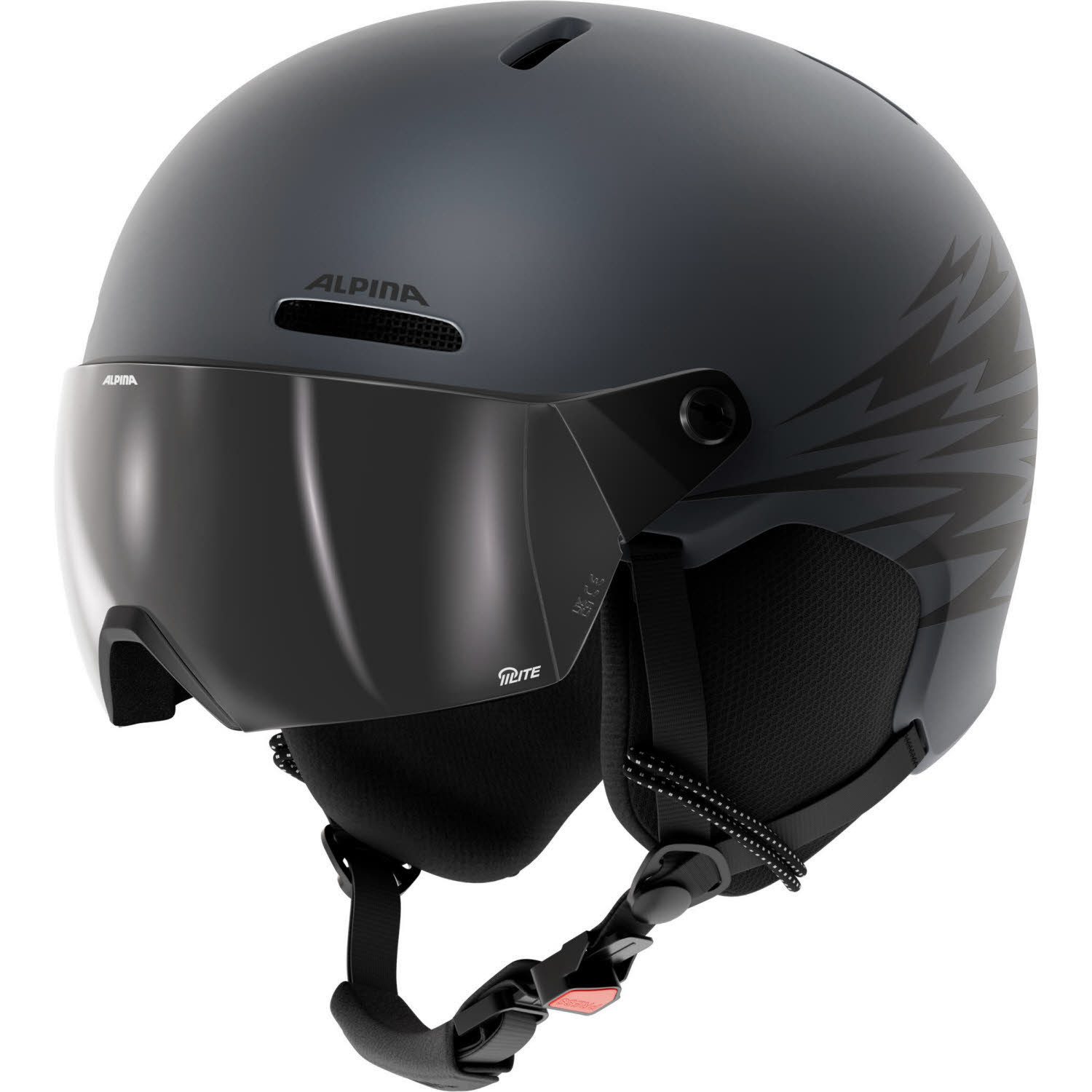 Alpina Skihelm ZUPO 2 VISOR Q-LITE midn.-grey