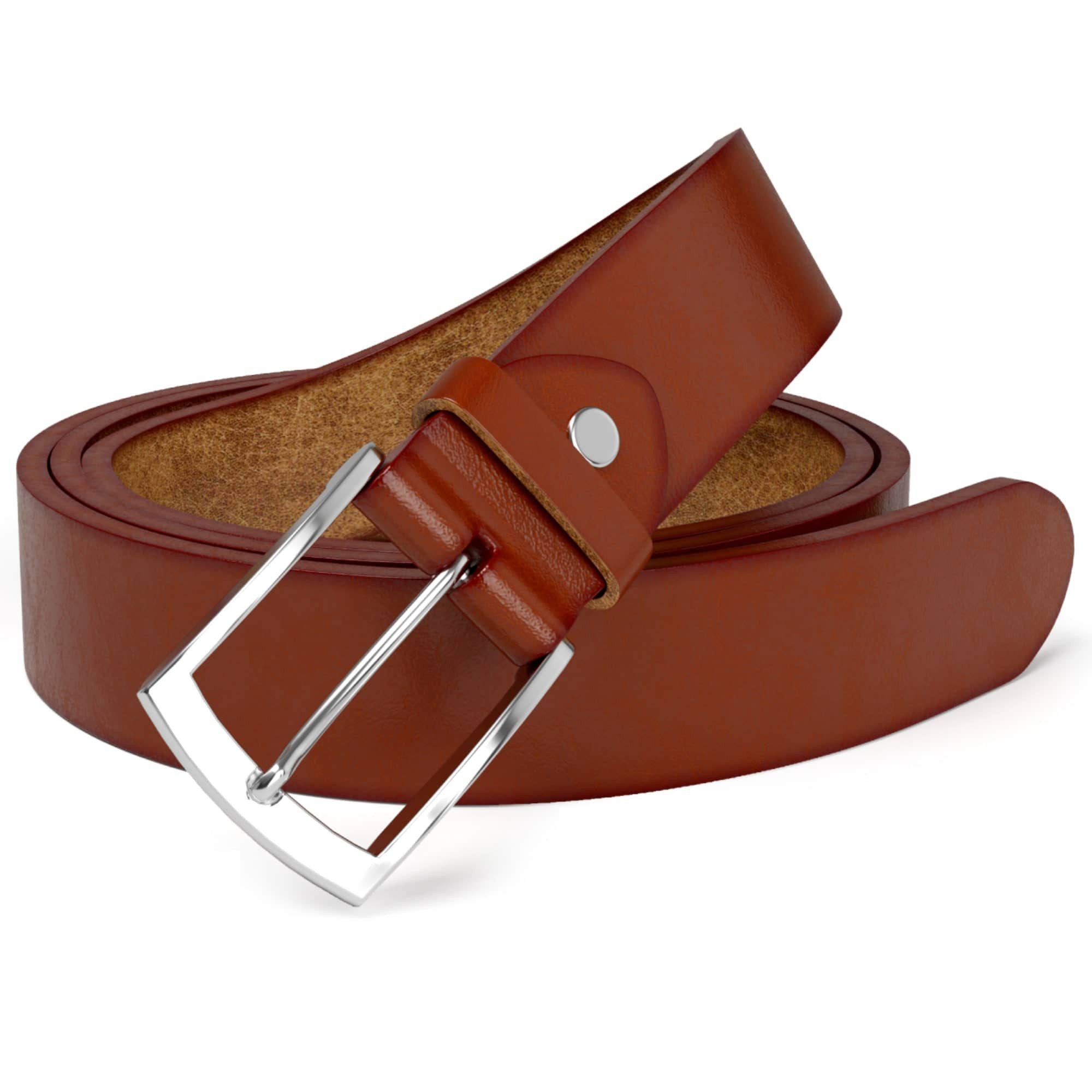 Ledergürtel Herren Echt Leder Gürtel aus Italien Elegant 30614
