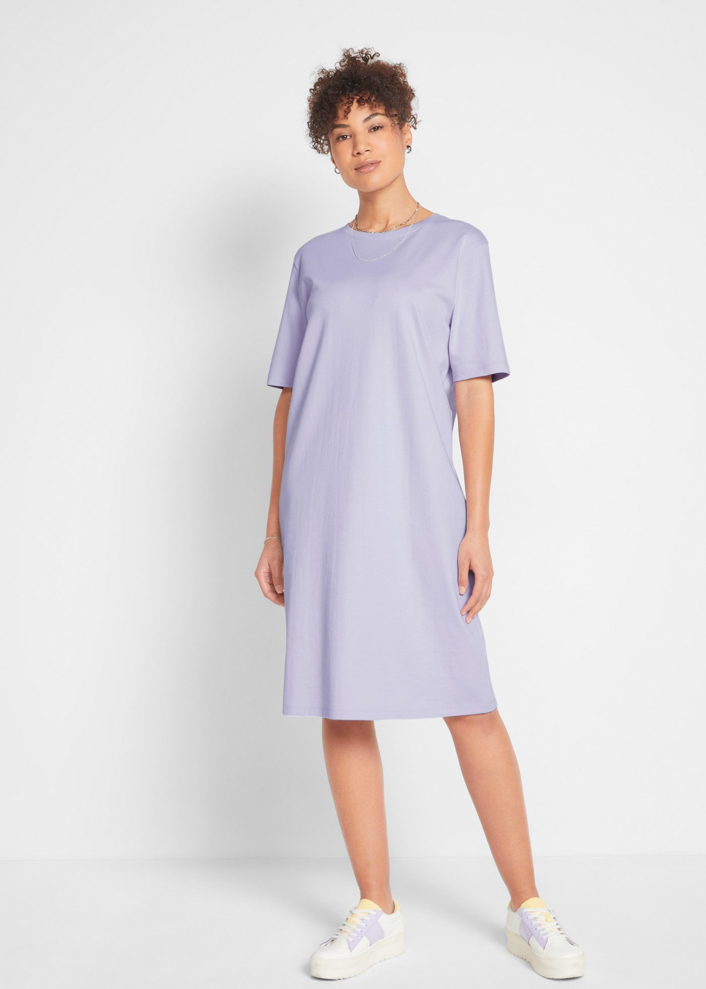 bonprix Shirtkleid (Packung, 2-tlg) für Alltag, mit Rundhalsausschnitt, Kurzarm, Oversize Passform