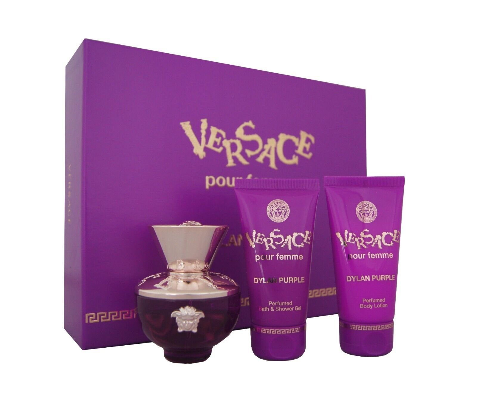 Versace Duft-Set Versace BL femme pour Dylan SG Purple EDP 1-tlg. 50ml - + 50ml + 50ml Set