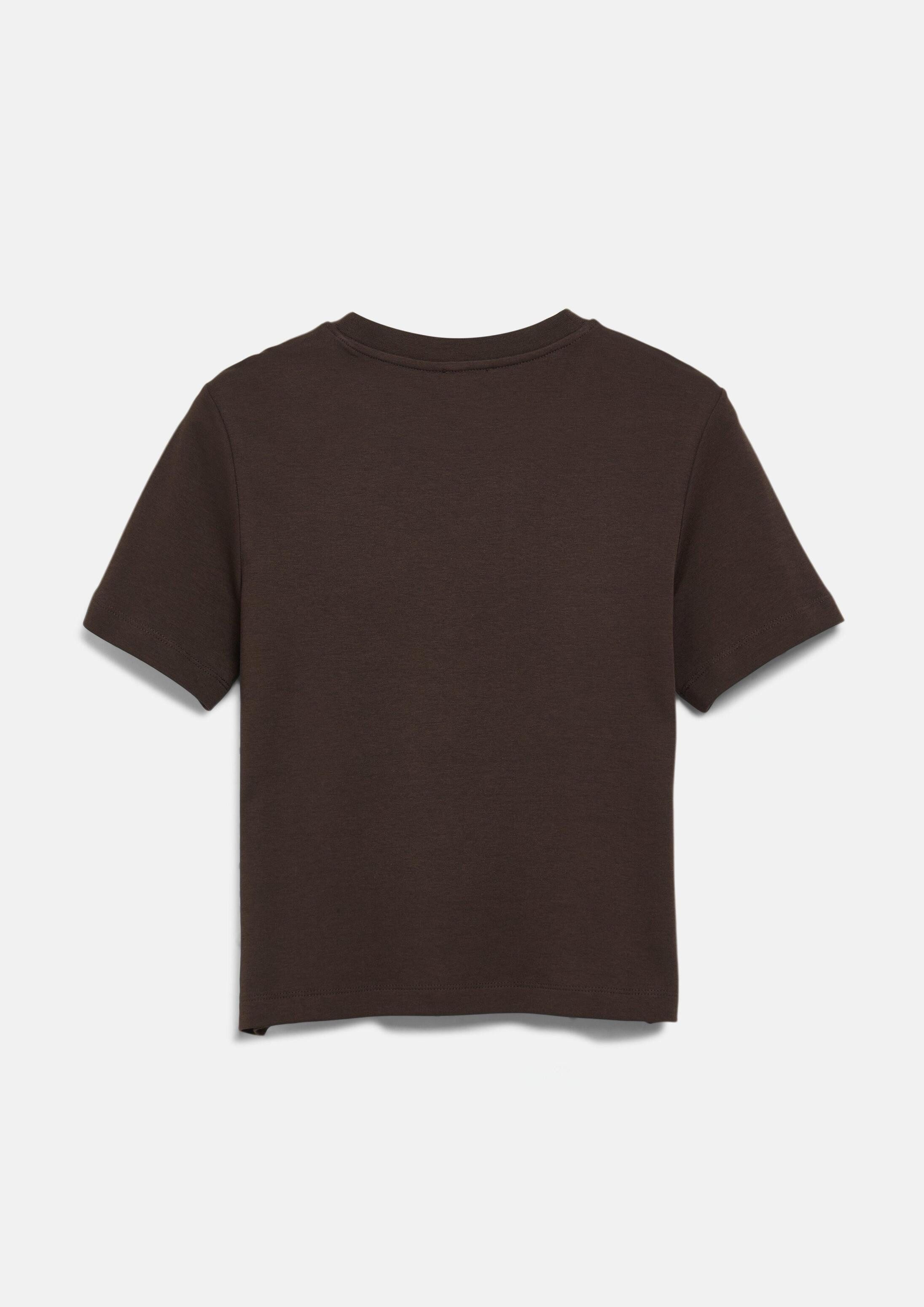 s.Oliver Kurzarmshirt T-Shirt Verkürztes T-Shirt aus Interlockjersey
