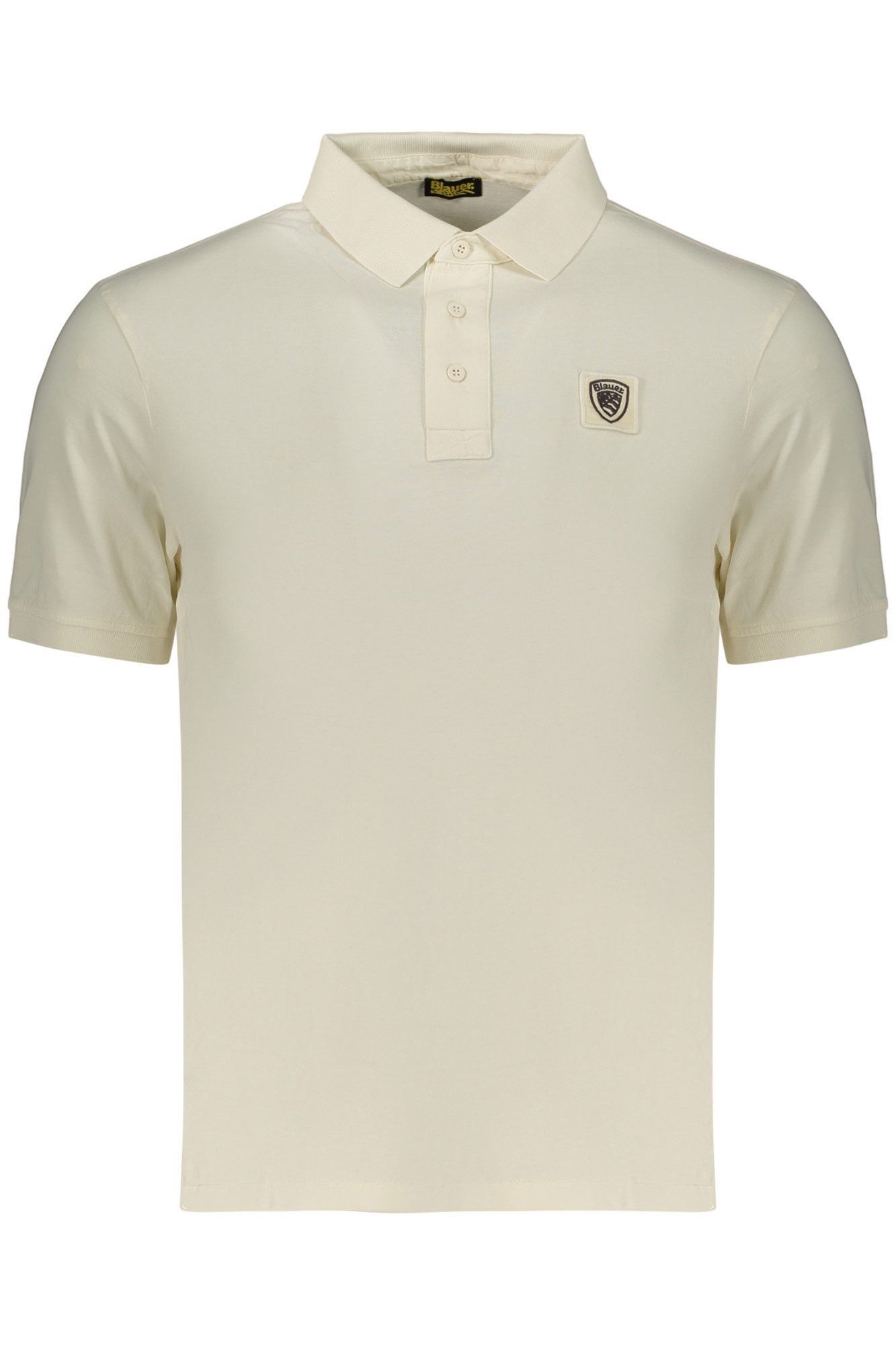 Blauer Poloshirt Weißes Herren Kurzarm-Poloshirt - Regular Fit, 3