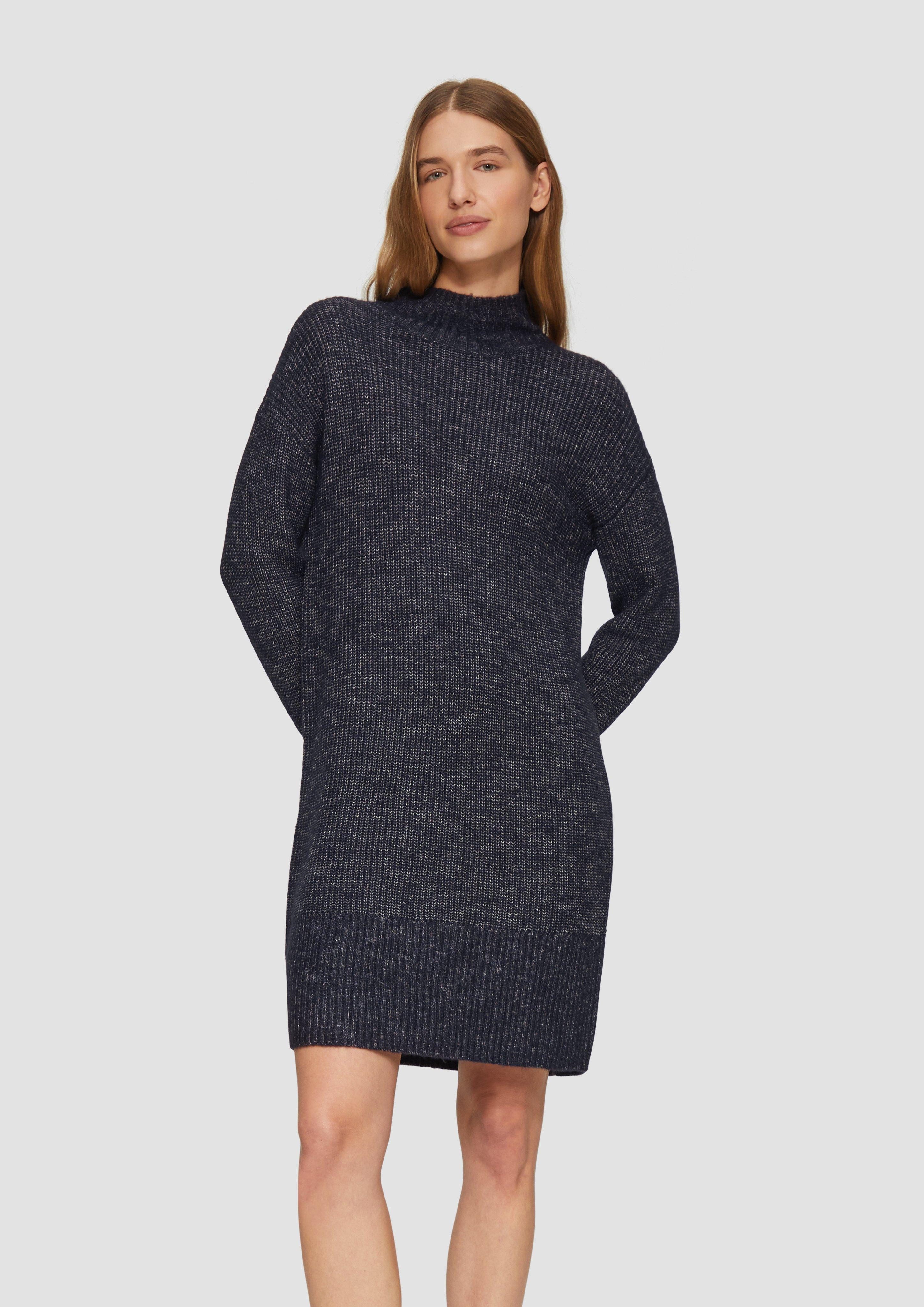 s.Oliver Minikleid Strickkleid mit Stehkragen und günstig online kaufen