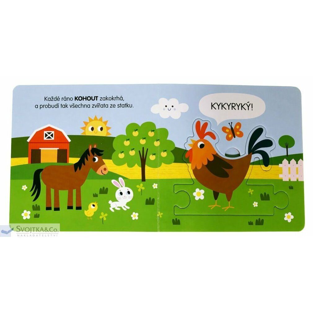Svojtka & Co. Spiel Buch mit Rätsel: Tiere auf dem Bauernhof