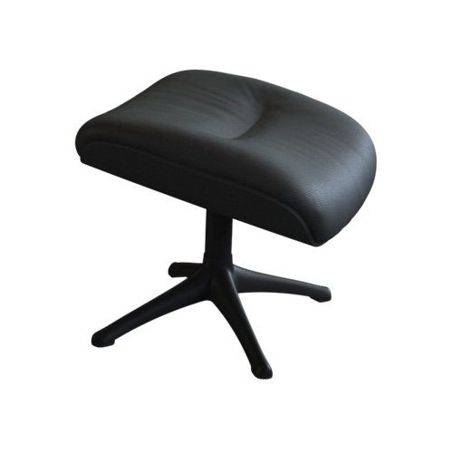 FLEXLUX Подставка для ног Elegant, Beinstütze, Entspannung, Skandinavisch, Ultimativer Komfort, Organische Formen, Robuster Schwarzer fuß, Weicher Stoff, Echtleder