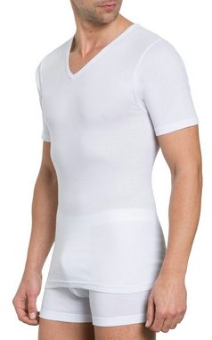 HAASIS Bodywear 1919 Unterziehshirt Herren Shirt 77201051-weiß (Packung, 2-St., 2er Pack) Optimale Passform, pflegeleicht, hautsympatisch, strapazierfähig