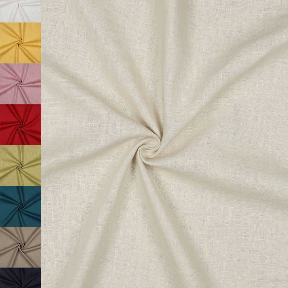 MAGAM-Stoffe Stoff "Julia", Leinenstoff aus 100% Leinen ÖKO-TEX Meterware ab 50cm