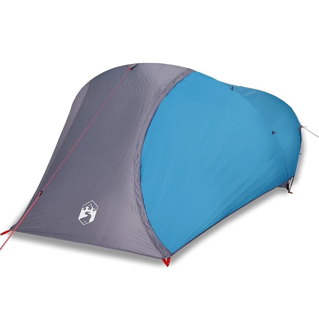 Kuppelzelt Kuppel-Campingzelt 4 Personen Blau Wasserdicht