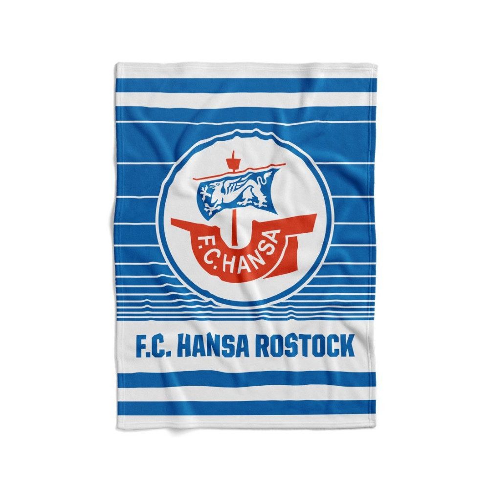 Tagesdecke Hansa Rostock Veloursdecke Logo