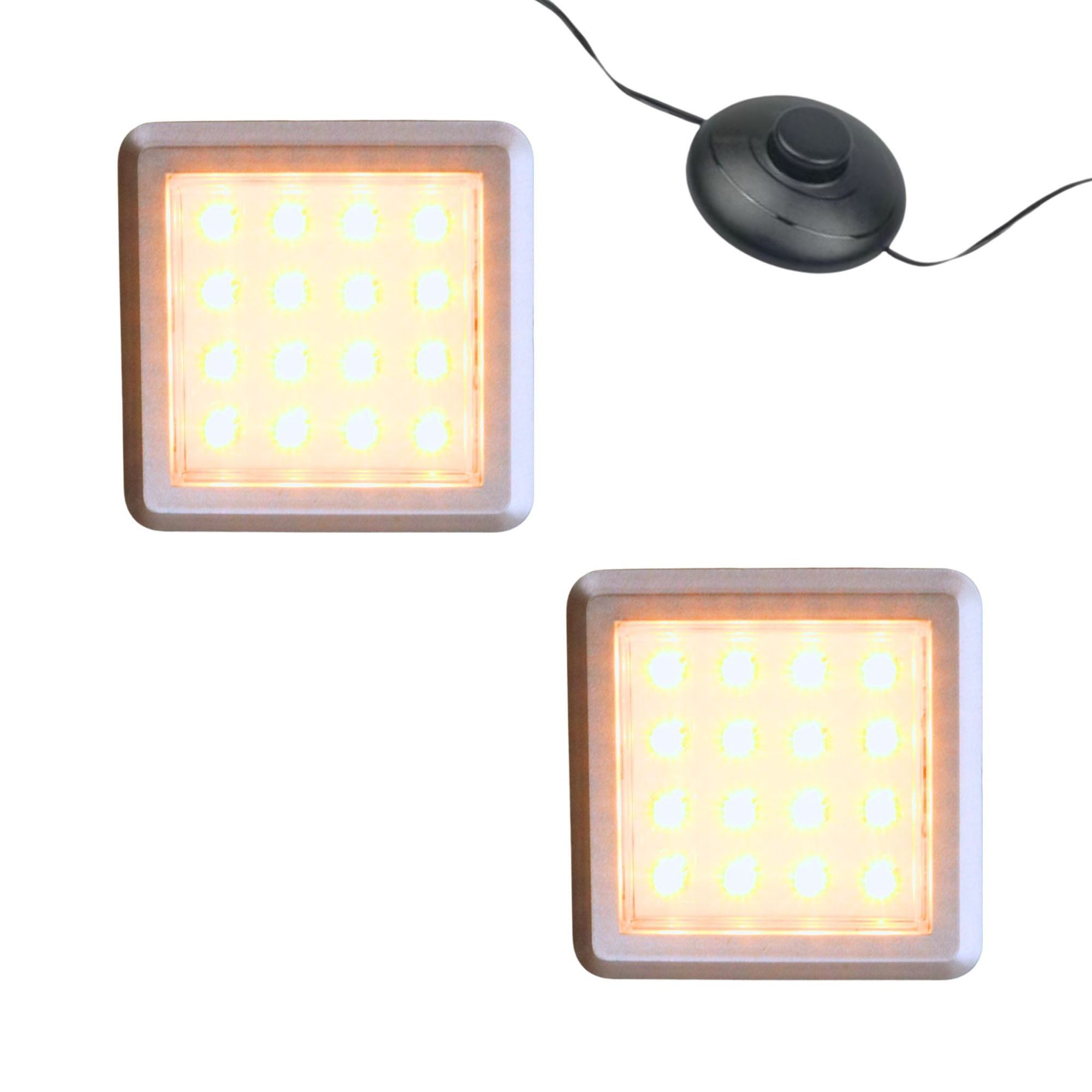 kalb LED Glaskantenbeleuchtung LED Vitrinenleuchte 3000K 1-10er Set 12V Fuß günstig online kaufen