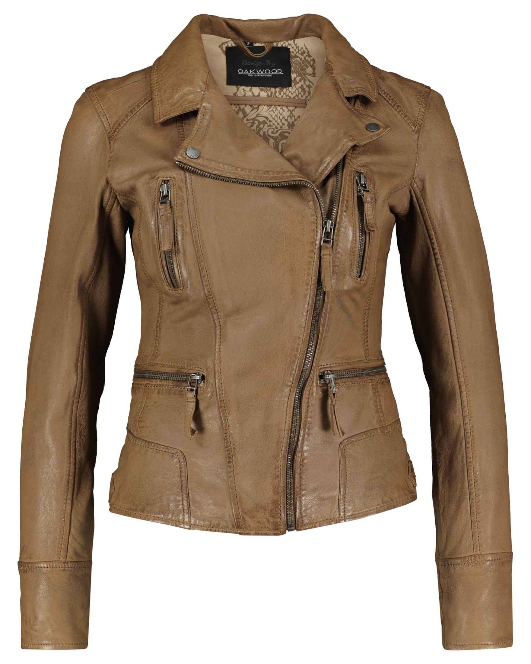 OAKWOOD Lederjacke Damen Lederjacke CAMERA camel (22)