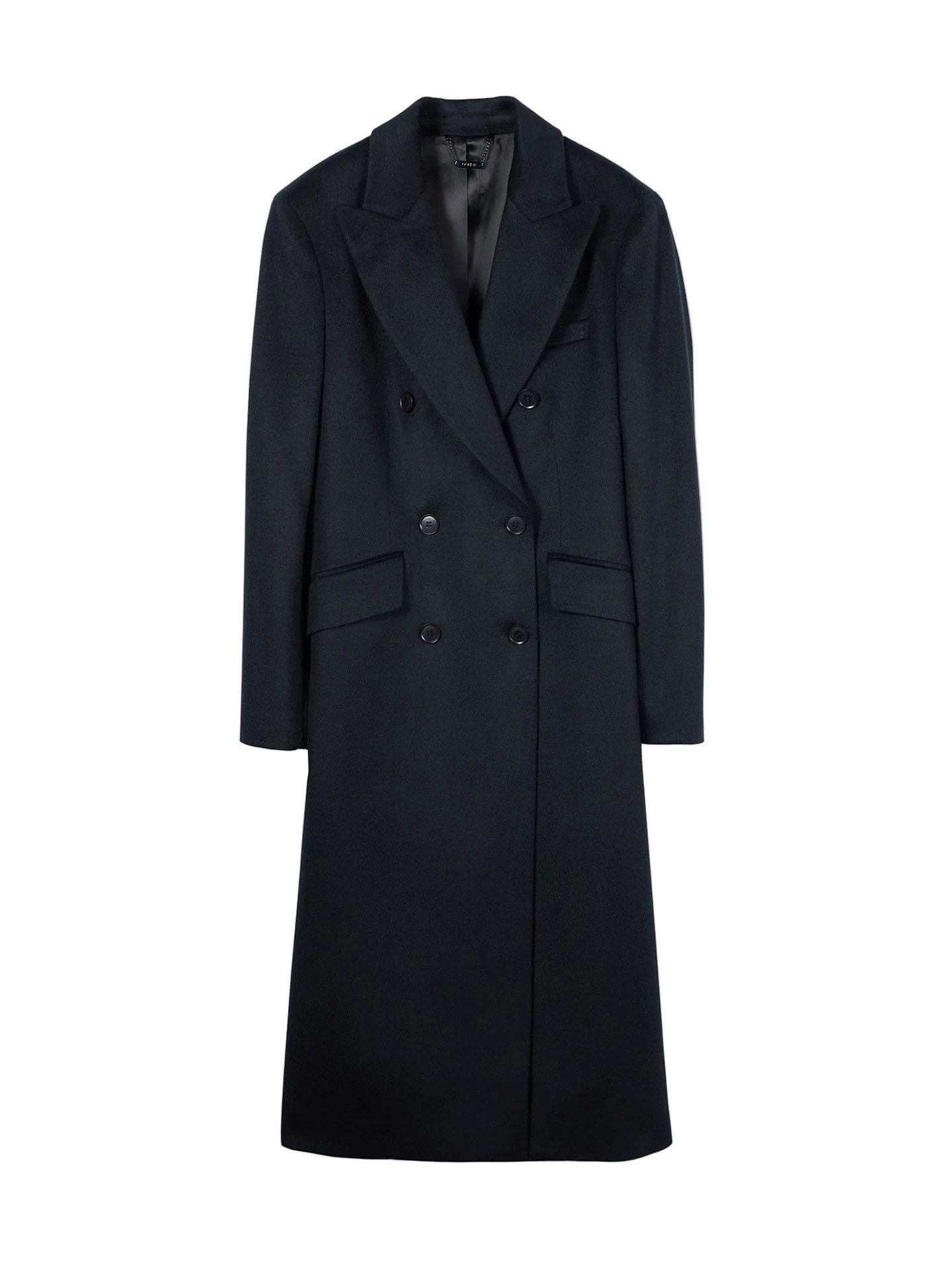 GOBI Cashmere Wollmantel Doppelt-Reihiger Langer Mantel