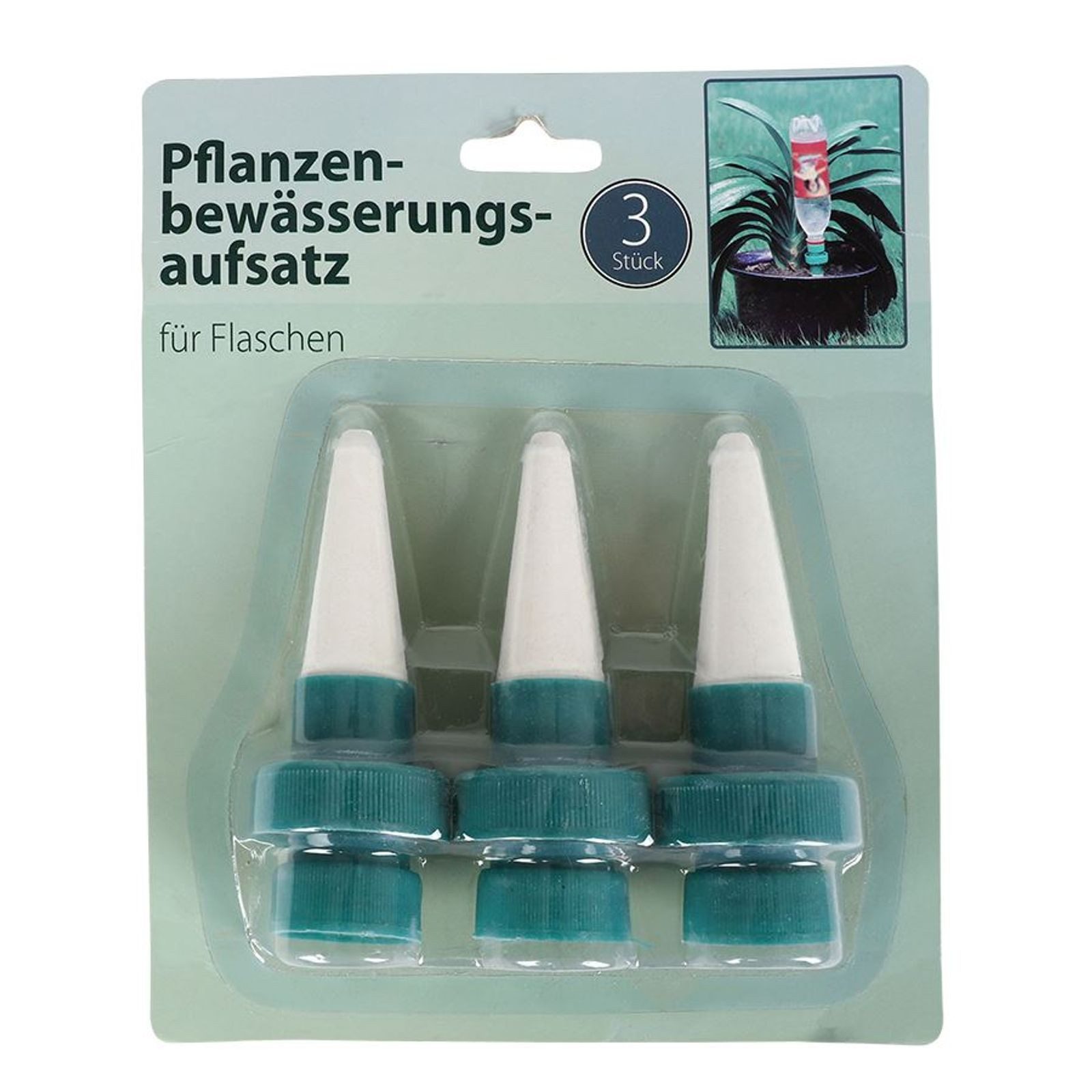 BURI Bewässerungssystem Pflanzenbewässerungsaufsatz 3er-Set Blumentopf Wasserspender Bewässern
