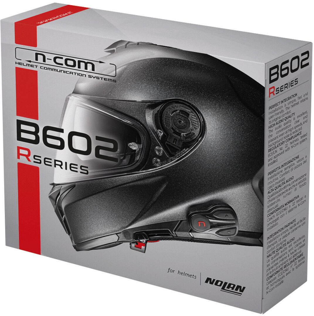 NOLAN Motorradhelm N-Com B602 R Bluetooth Kommunikationssystem Einzelset, Bluetooth