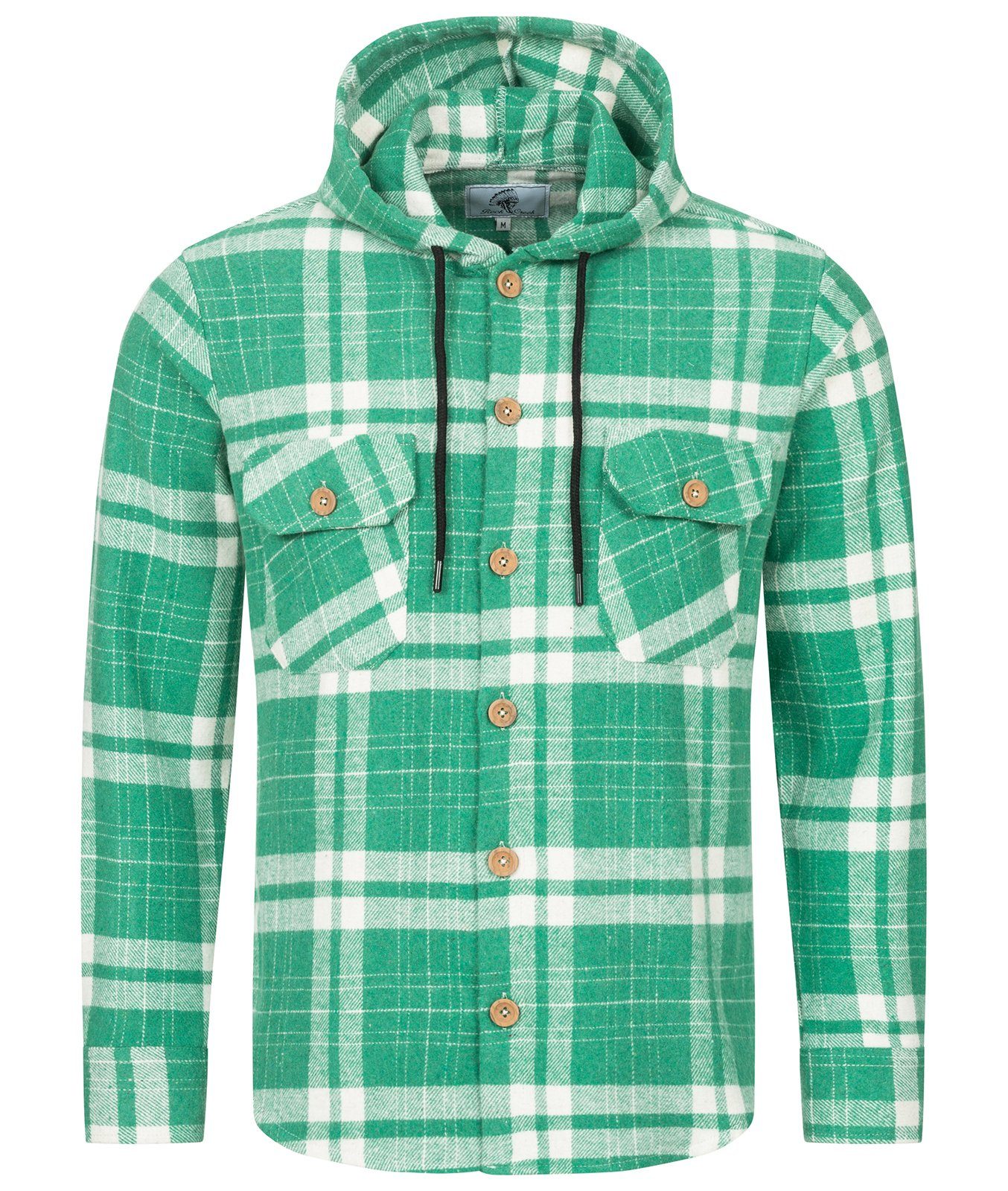 Rock Creek Flanellhemd Herren Hemd Flanellhemd mit Kapuze H-328 günstig online kaufen