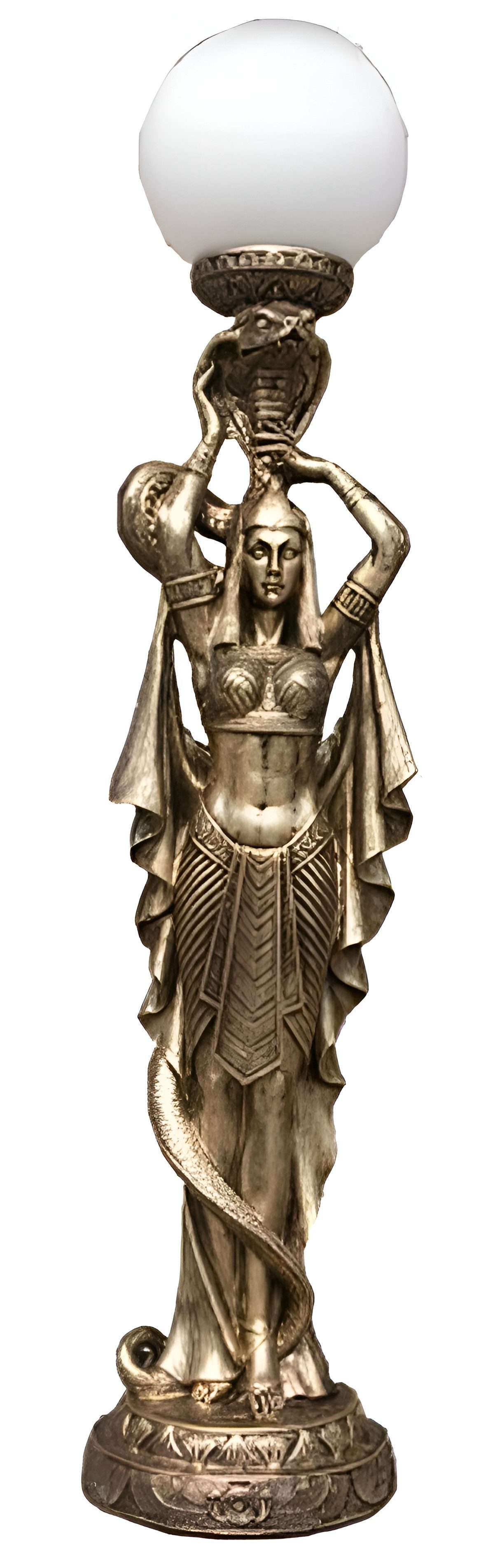 JVmoebel Stehlampe Ägyptische Figur Lampe Tisch Steh Лампи Statue Kleopatra 74cm, Made in Europa