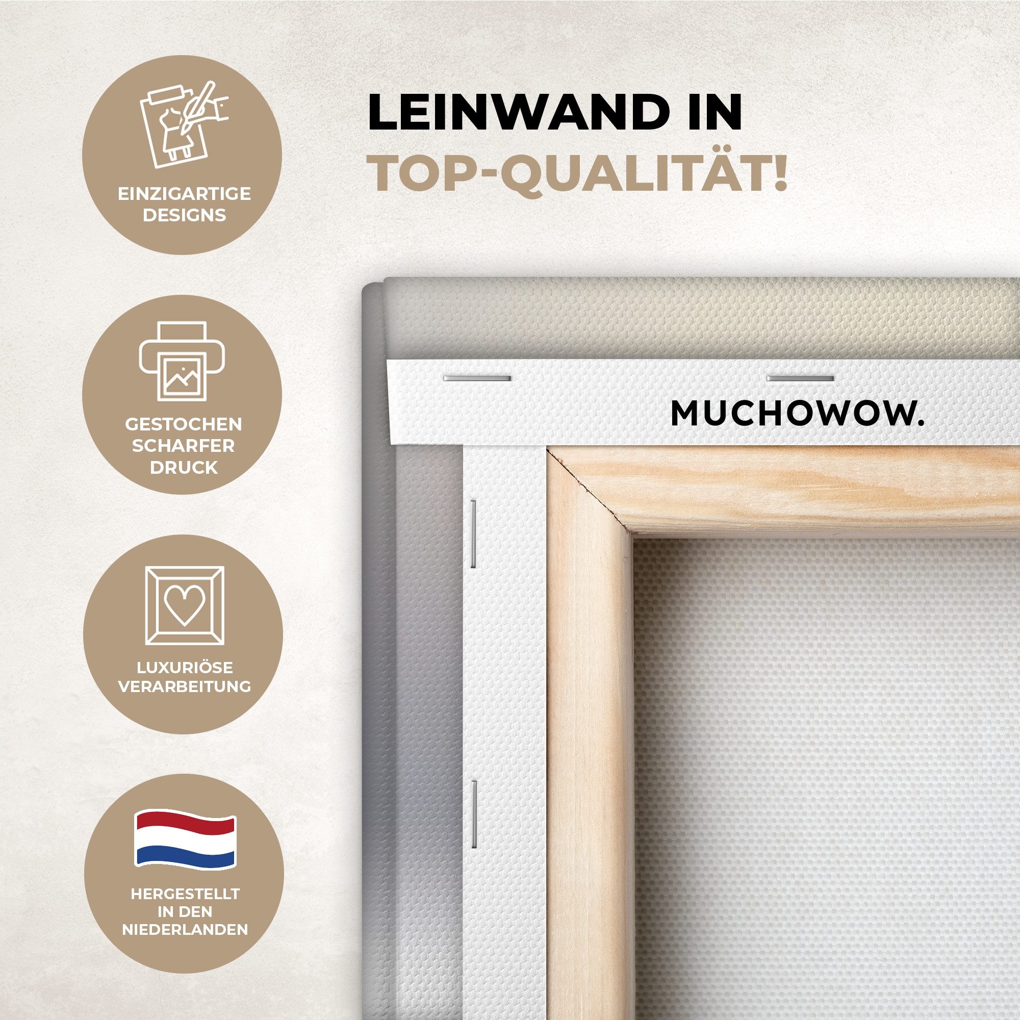 OneMillionCanvasses® Leinwandbild Steine - Lotus - Weiß - Wasser - Zen, Fot günstig online kaufen