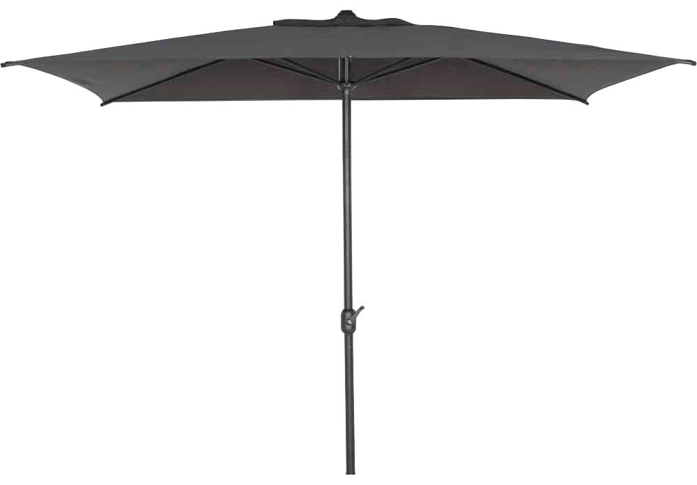 Siena Garden Marktschirm 200 cm x 300 cm Anthrazit mit Kurbelmechanik günstig online kaufen