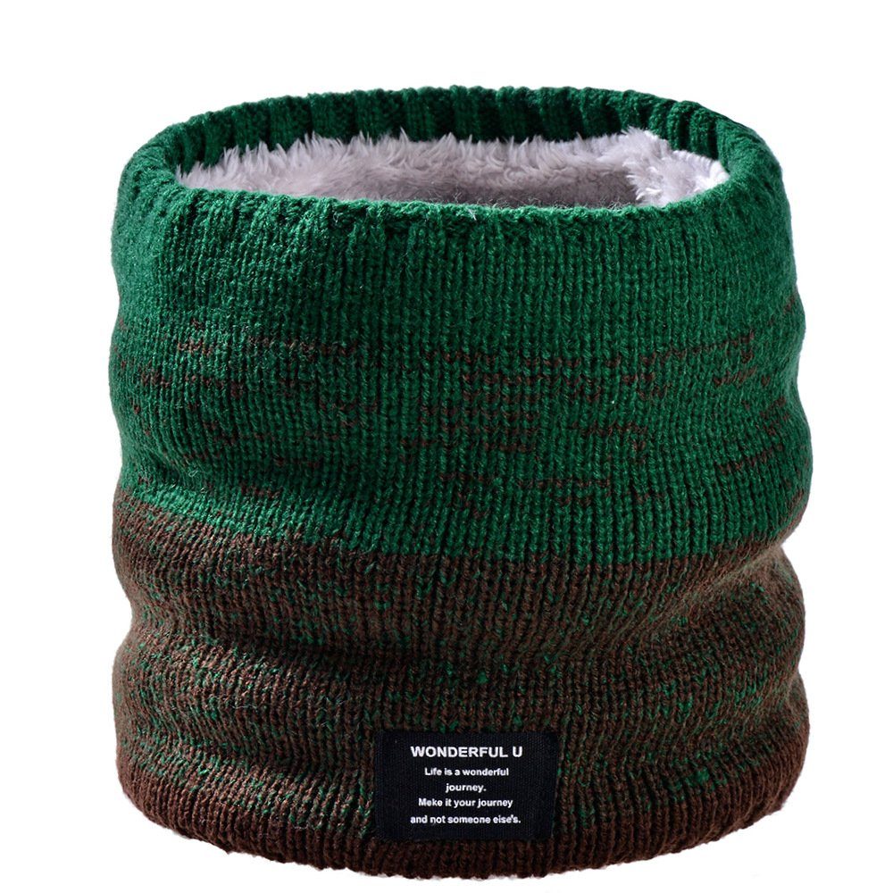 Modeschal Fleece Schal Winter Loop Strickschal Schlauchschal