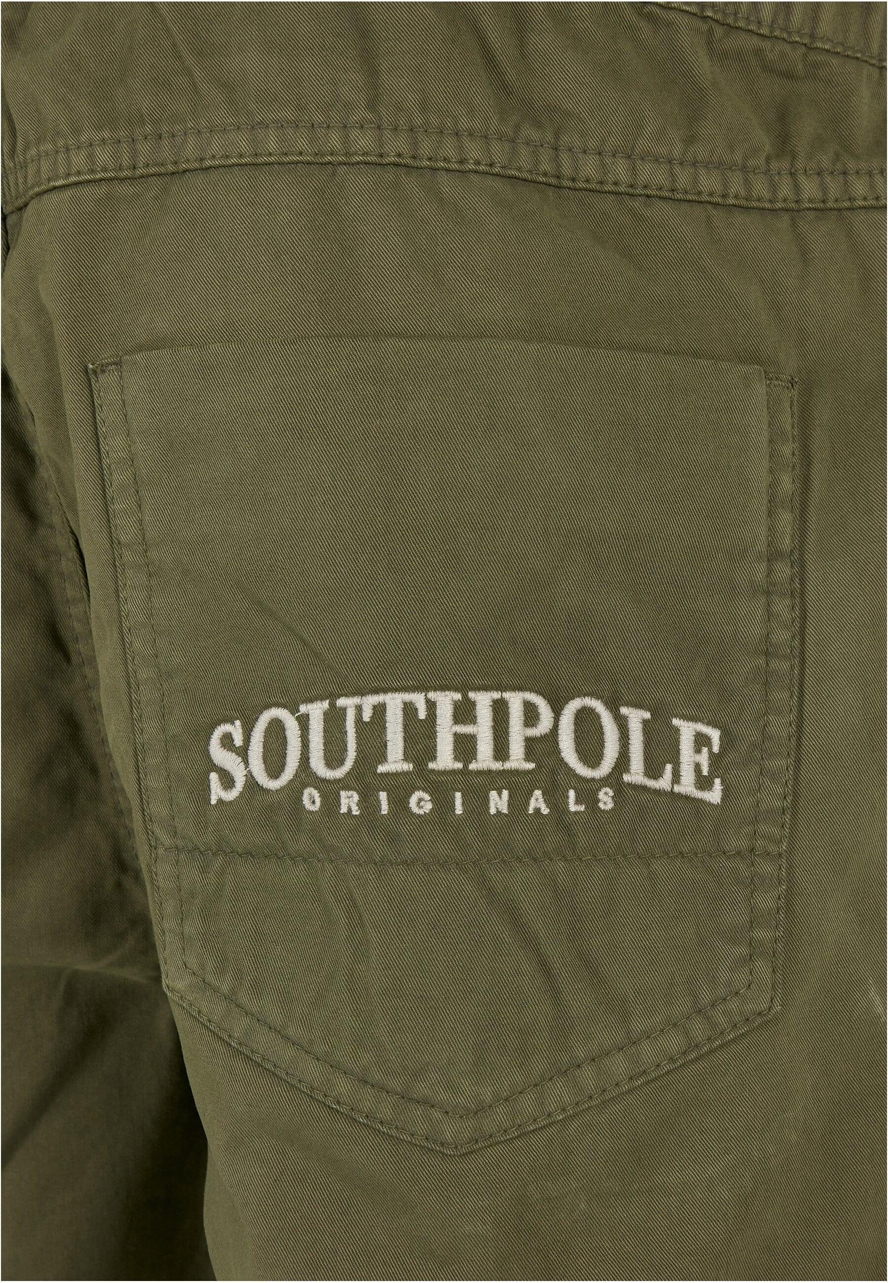 Southpole (1-tlg) Stoffhose Southpole Twill olive Herren Shorts