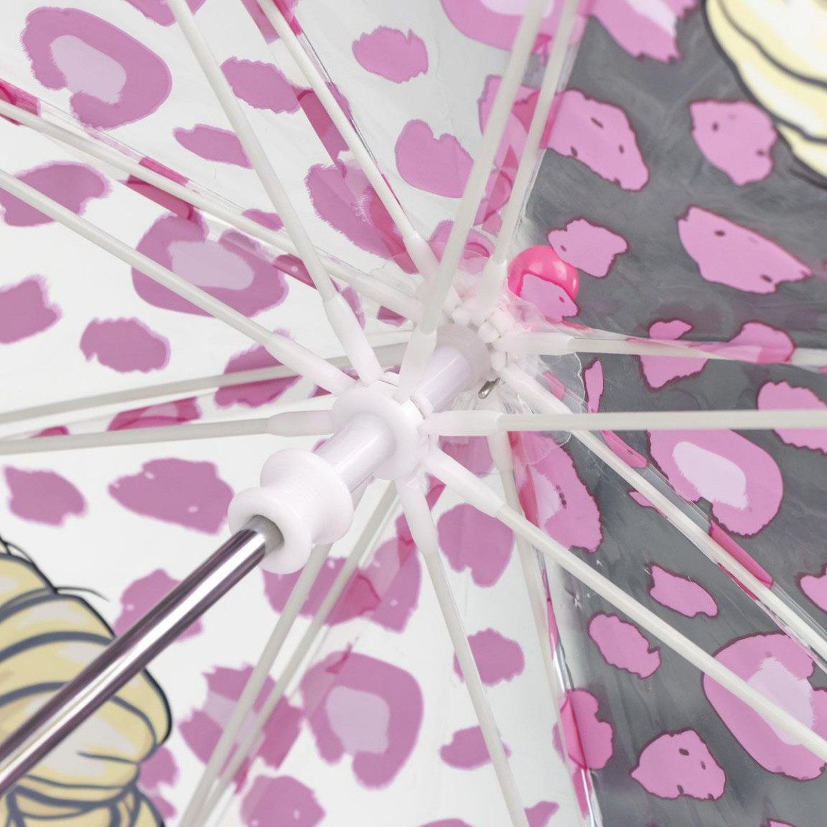 Cerda Stockregenschirm Barbie Regenschirm ⌀ 71  cm Leichter Kuppel-Schirm für Regenwetter, Komplett durchsichtig