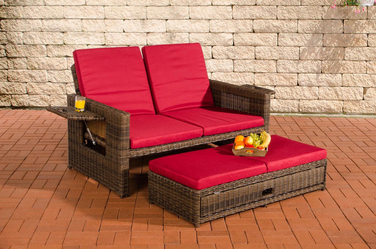 CLP Gartenlounge-Set Ancona 5mm, mit verstellbarer Rückenlehne