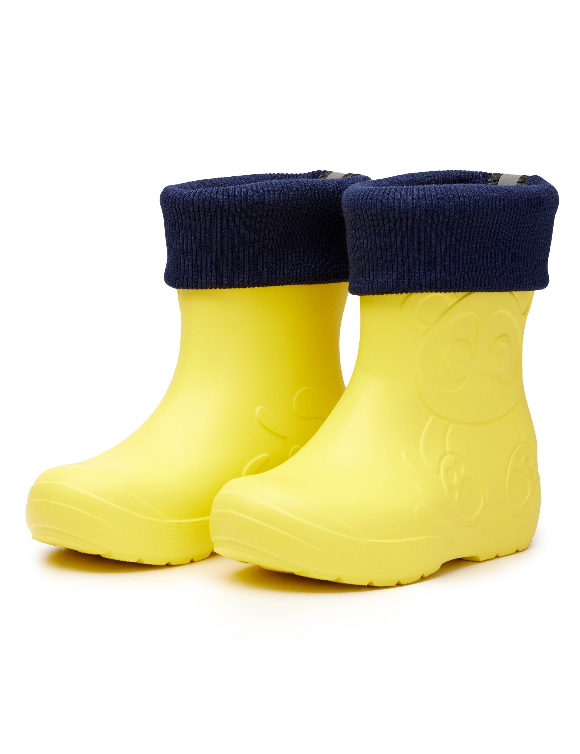 Ladeheid Schaftformer Kinder Gummistiefel Stiefelsocken Marineblau Innenschuh Wärmende Socken