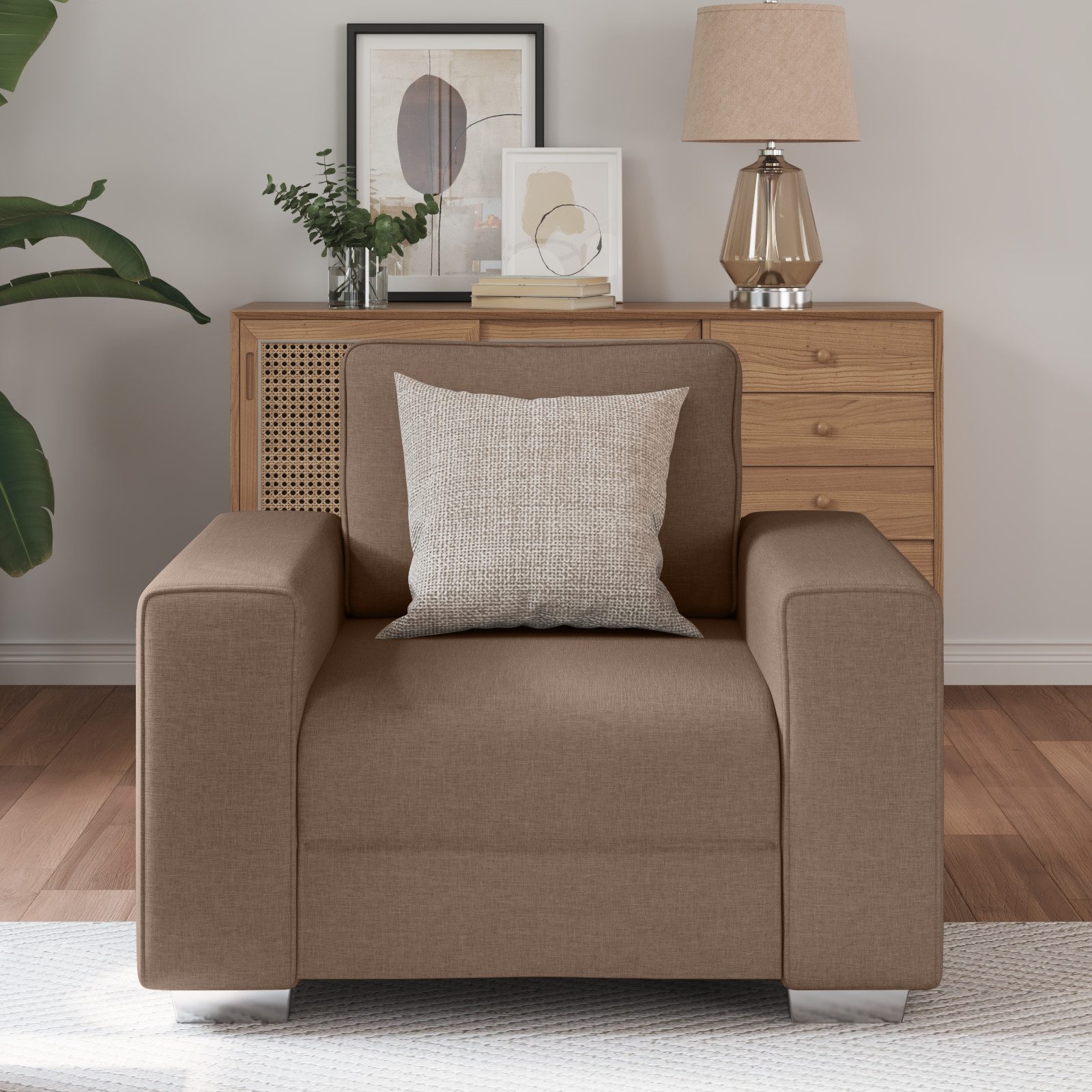 vidaXL Sofa Sessel Braun 59 cm günstig online kaufen