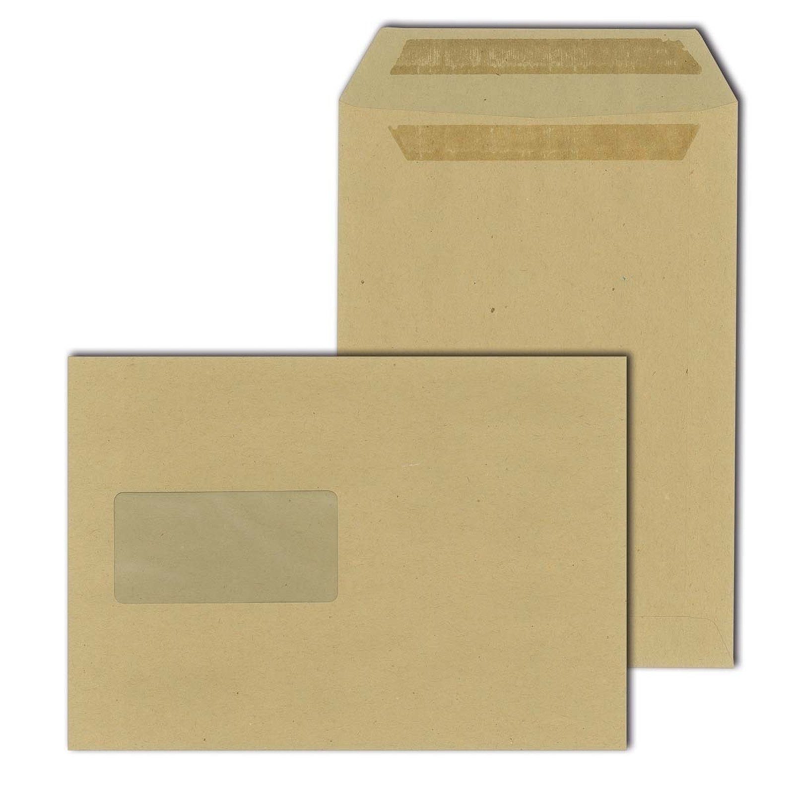 HTI-Living Briefumschlag Versandtasche mit Fenster 500 St., selbstklebend, Versandkuvert Briefumschlag