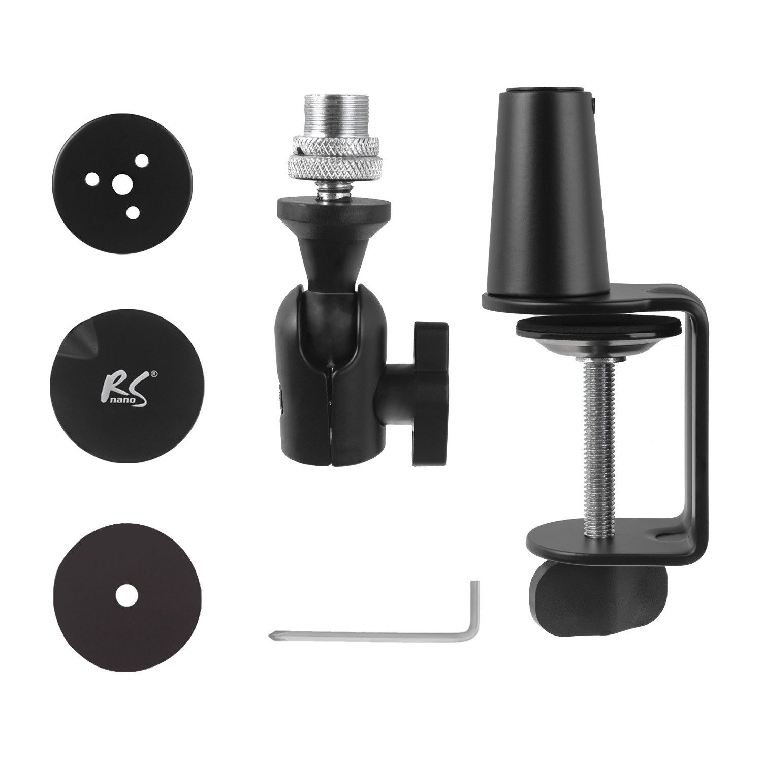 NanoRS Mikrofon-Halterung RS421, (Stativ mit Mikrofonhalter 3/8 5/8 verstellbar)