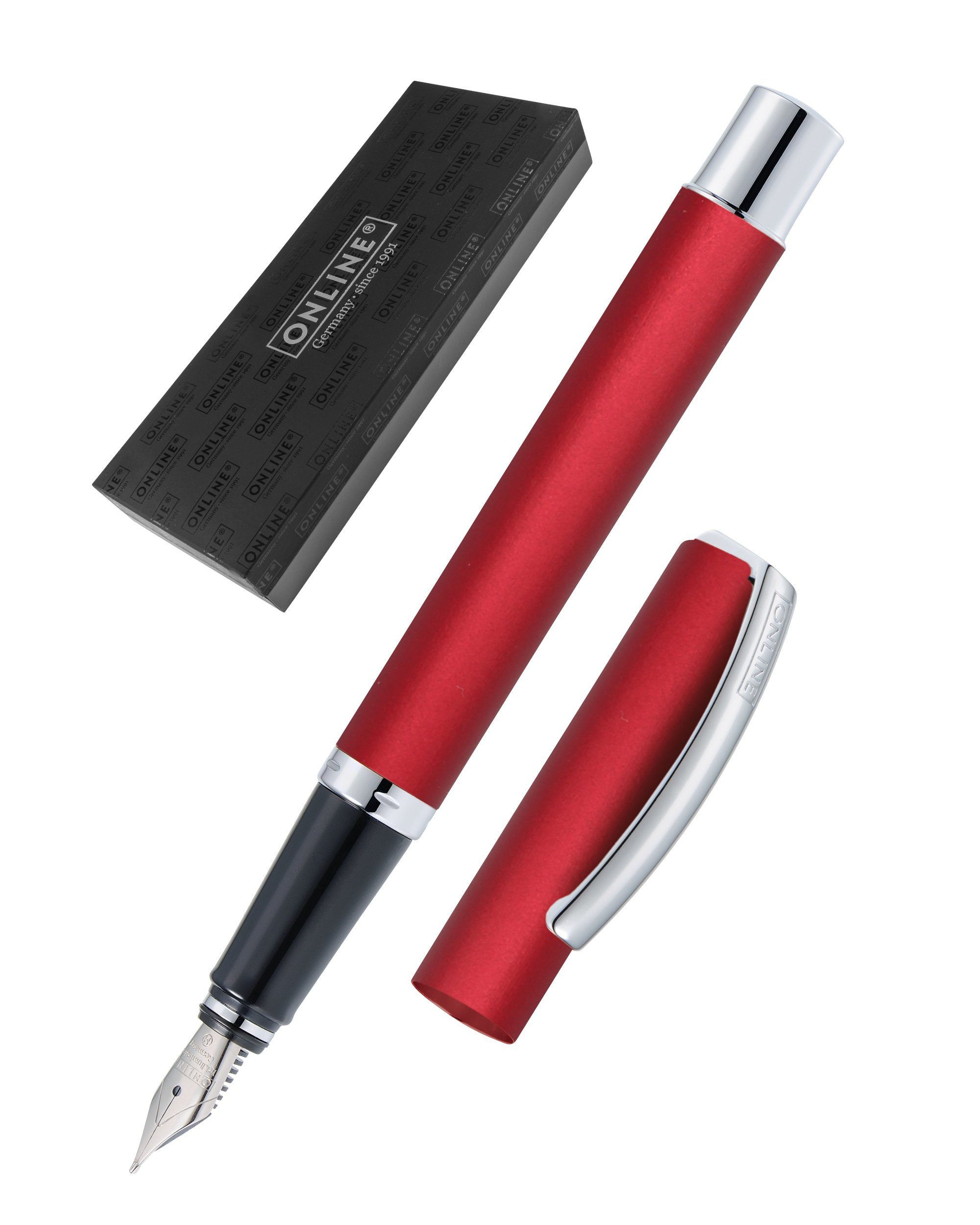 Online Pen Füller Vision Füllhalter, in Geschenkbox Rot
