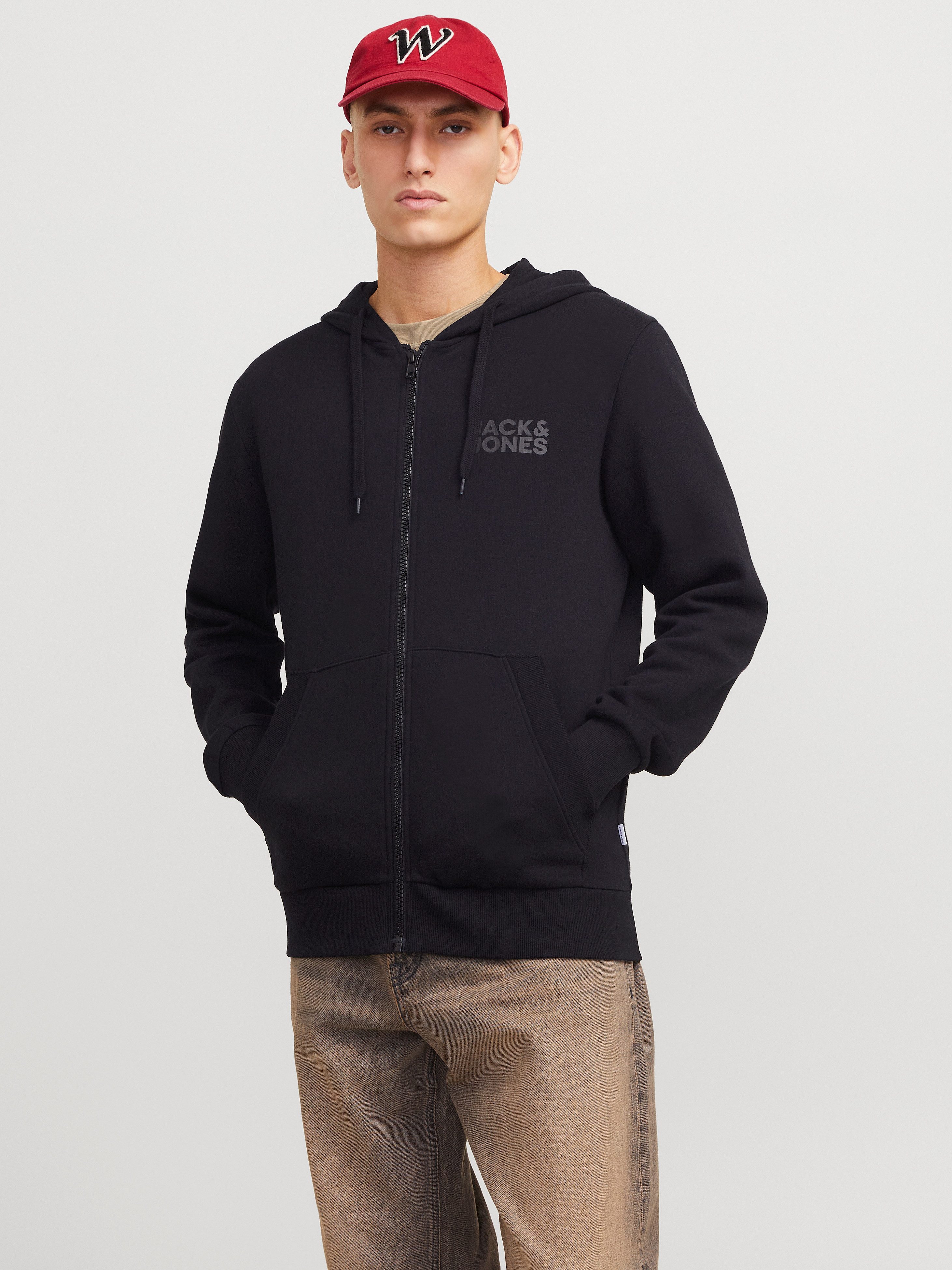 Jack & Jones Kapuzensweatjacke JJECORP LOGO SWEAT ZIP HOOD günstig online kaufen