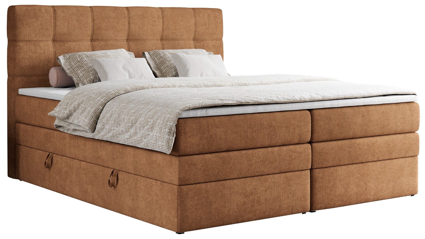 MKS MÖBEL Boxspringbett ERNI KING (T30-Schaum, Topper T25, Bettkasten), Pol günstig online kaufen