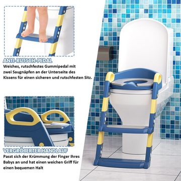 Randaco Toilettentrainer Töpfchentrainer WC Sitz Baby Toilettenaufsatz mit Treppe für Kinder