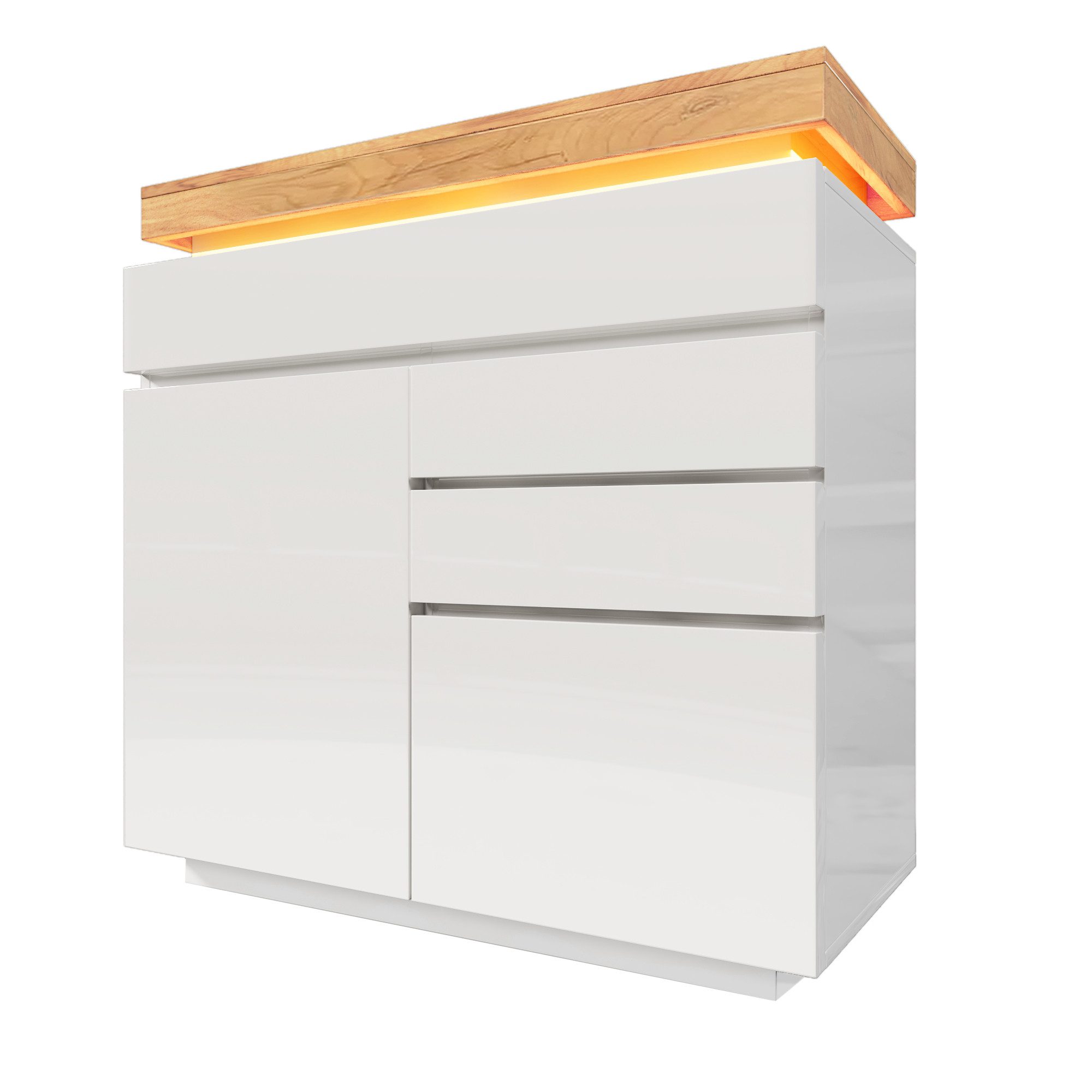 TavilaEcon Sideboard mit Hochglanz & 6 günstig online kaufen