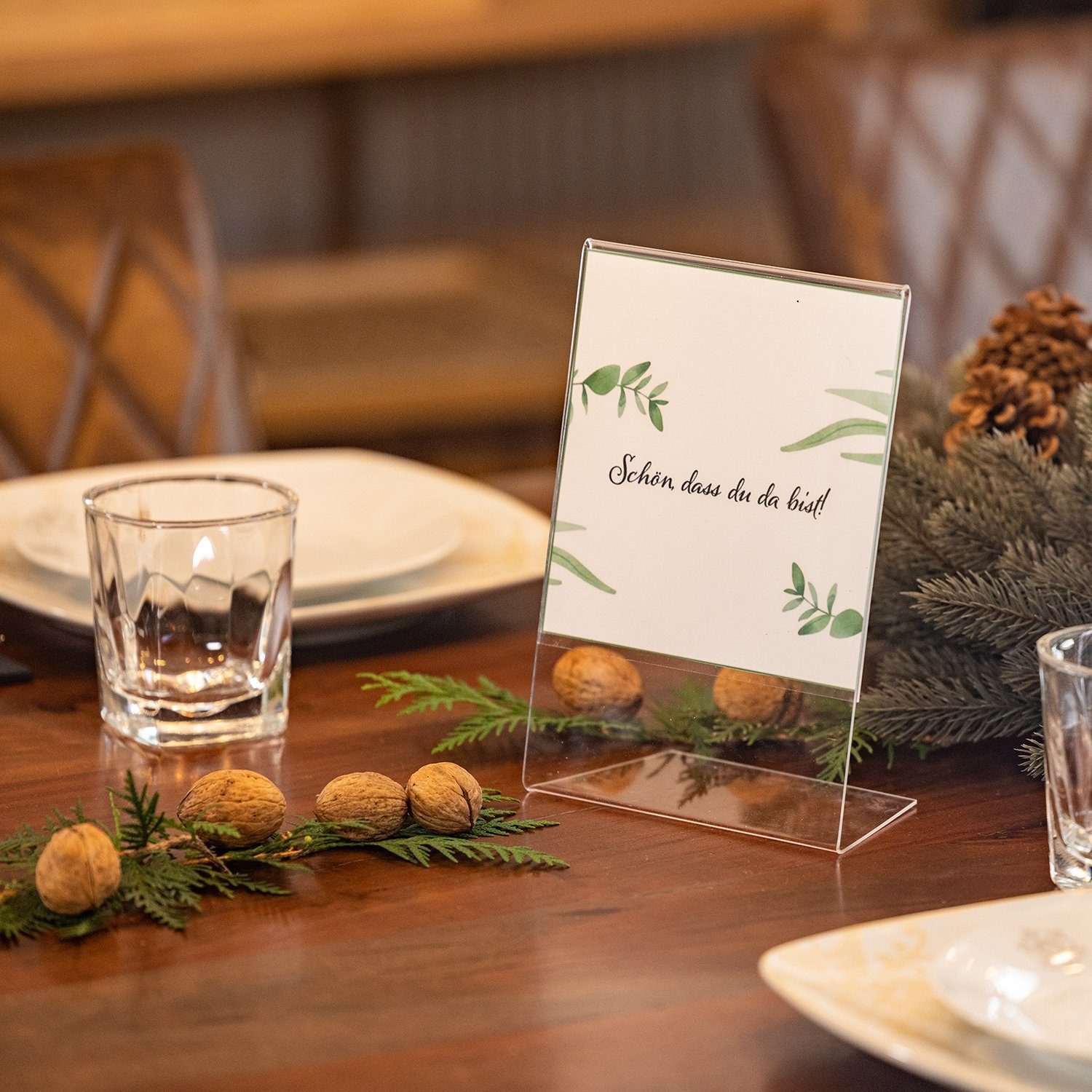 HMF Bilderrahmen 4695 Acryl Tischaufsteller schräg, L-Ständer, für 1 Bilder günstig online kaufen