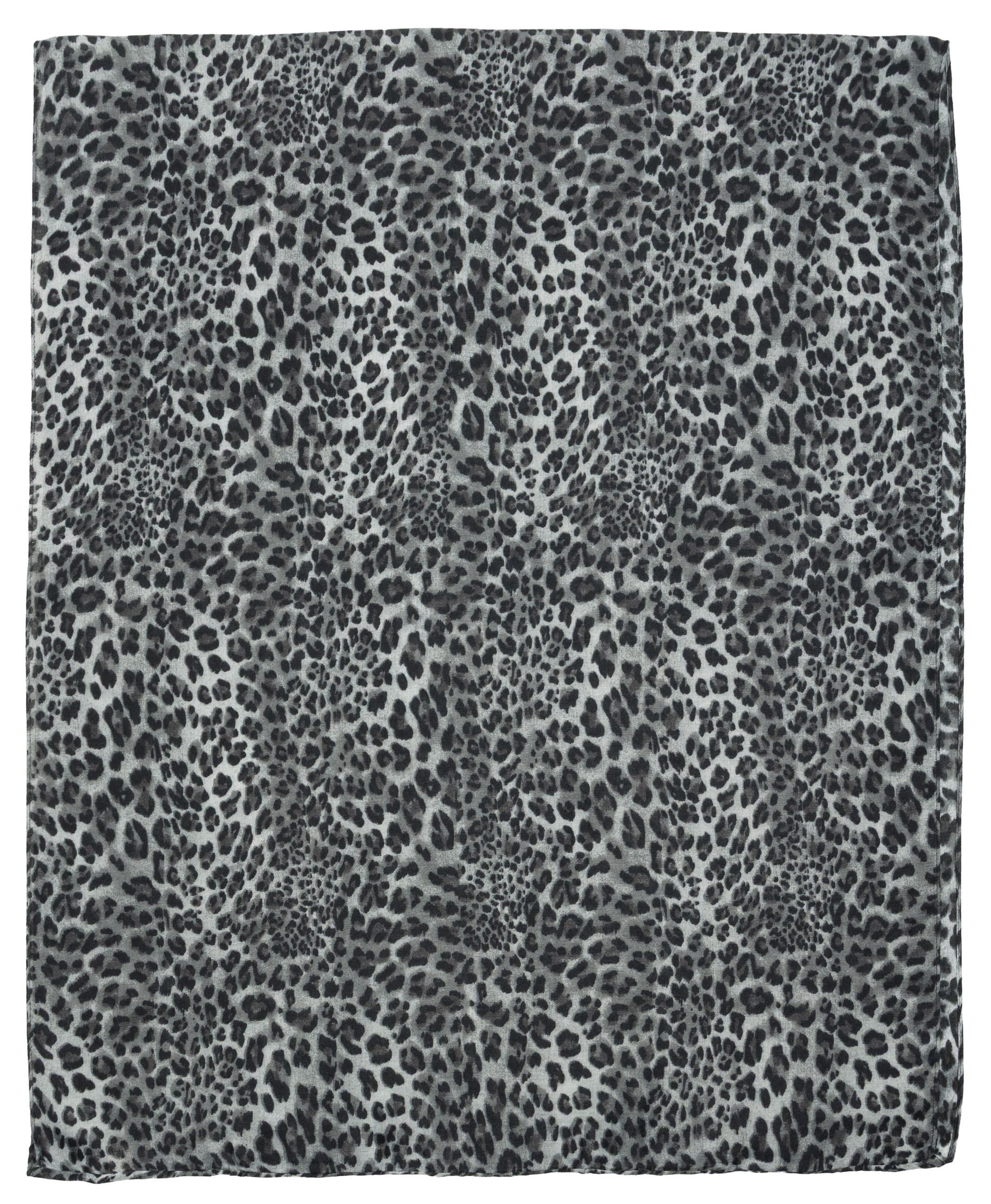 Caspar Loop Leichter Damen Schal weiches Halstuch Leo Muster Animal Print - günstig online kaufen