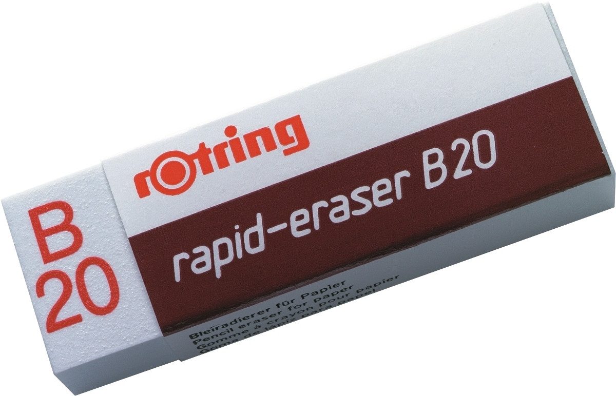 ROTRING Radiergummi Radiergummi B20 PVC weiß