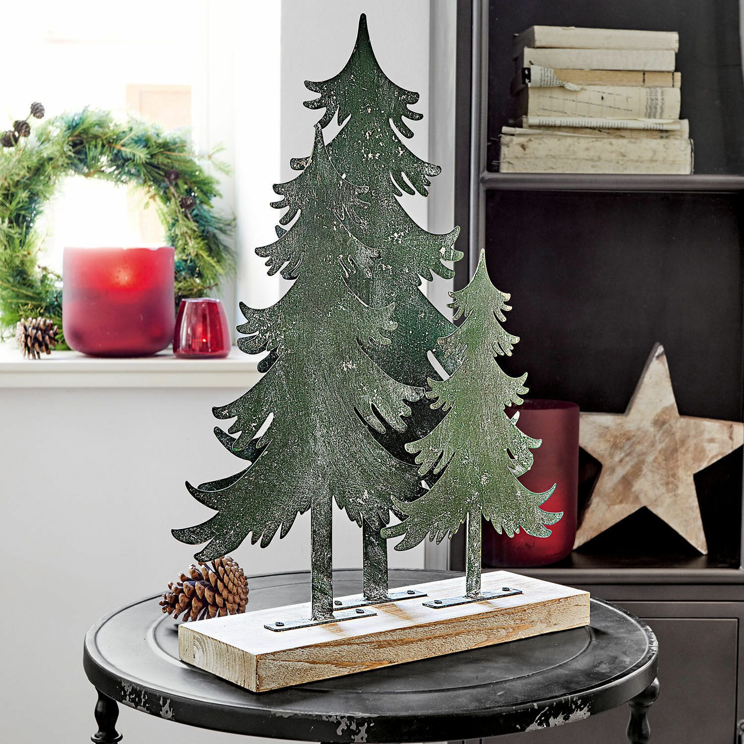 Mirabeau Weihnachtsfigur Deko-Bäume Filiz antikgrün/braun (kein Set, kein Set)