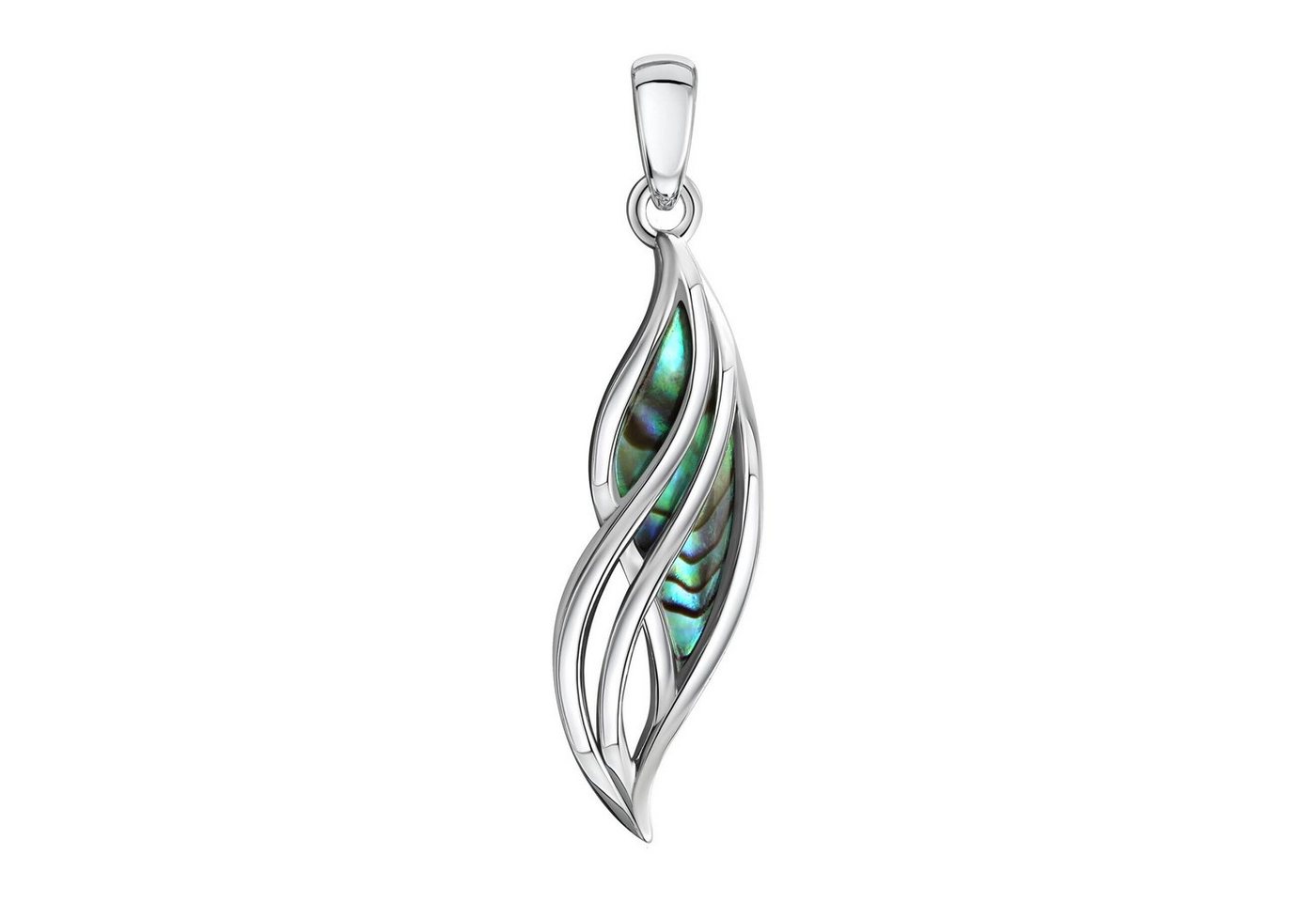 Vivance Kettenanhänger 925/- Sterling Silber rhodiniert Abalone